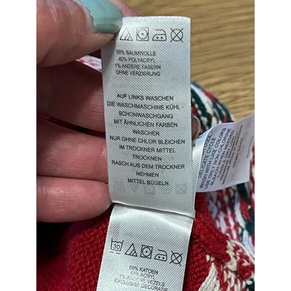 Tahari Baby Girl Fair Isle Knit Christmas Tree Dress Sz 24 Month Embroidery‎ - Picture 13 of 16